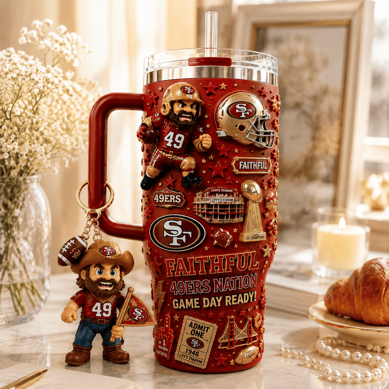SF49 40oz Tumbler With Handle DNBN